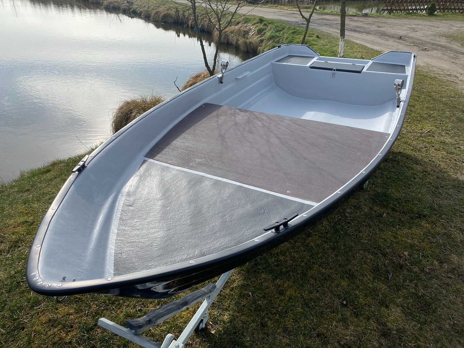 Łódź Łódka wędkarska wiosłowa Lobster 380 Z PLATFORMĄ Kobysewo • OLX.pl