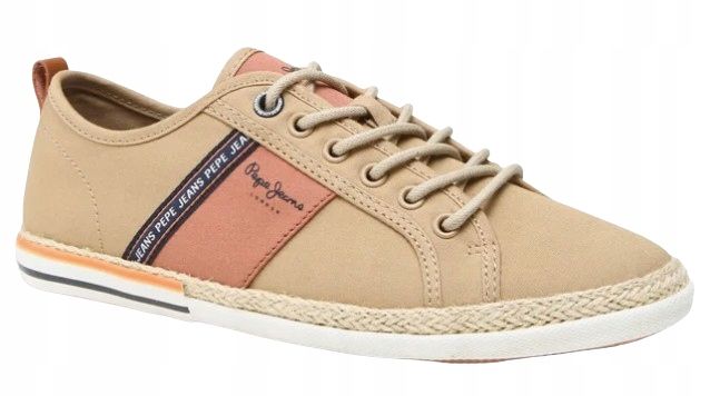 Pepe jeans trampki męskie beżowe sznurowane niskie 44 awf
