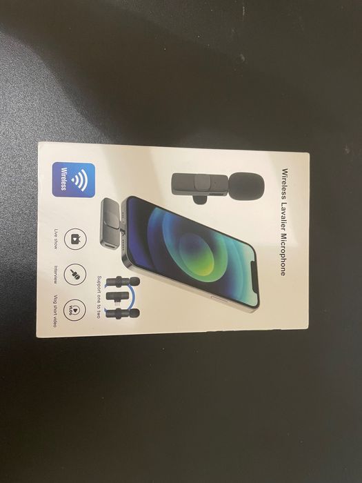 Microfone de Lapela Sem Fios para iPhone – Novo