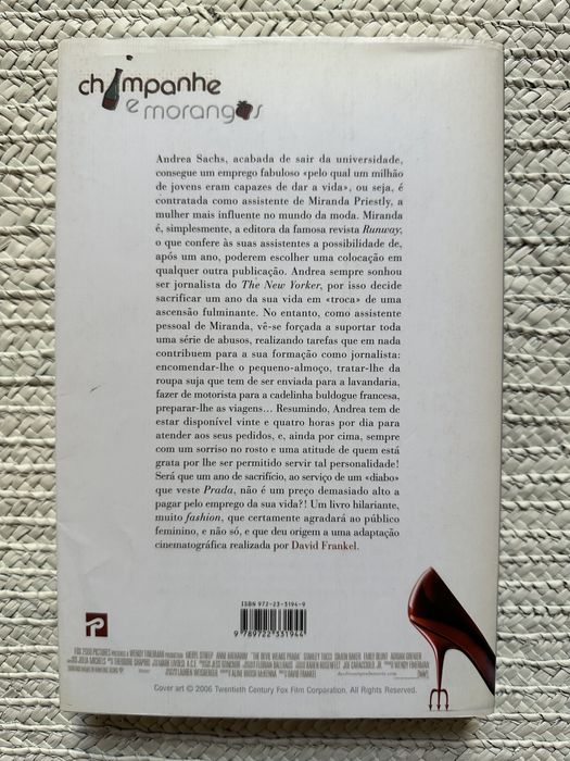 Livro “O Diabo veste Prada”