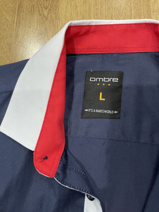 Świetna Męska koszula Ombre roz L
