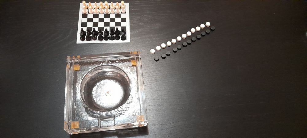 Jogos de tabuleiro em vidro