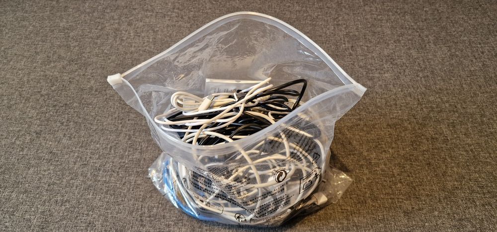 Cały worek kabli USB