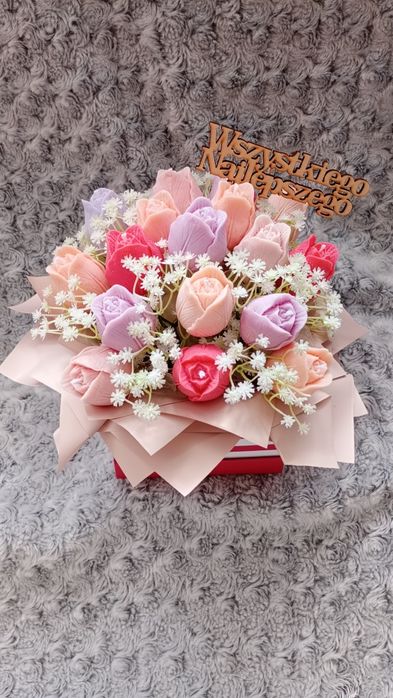 Flower box ze świec sojowych