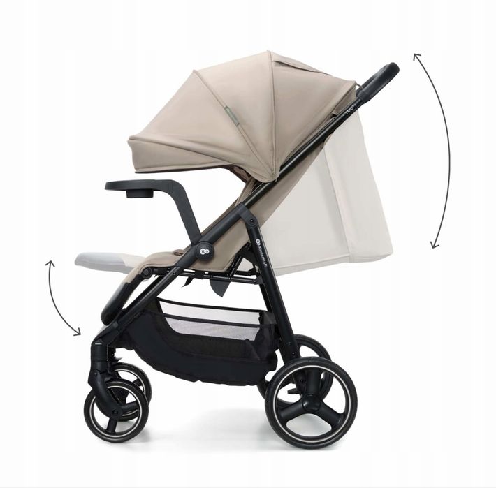 Wózek Spacerowy 22kg Składany Lekki Duże Koła Spacerówka Kinderkraft TRIG 3