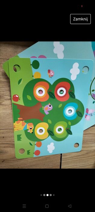 Układanka sensoryczna 18m+ 6plansz