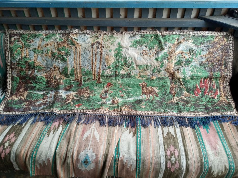 Детский коврик гобелен ссср красная шапочка для прихожей