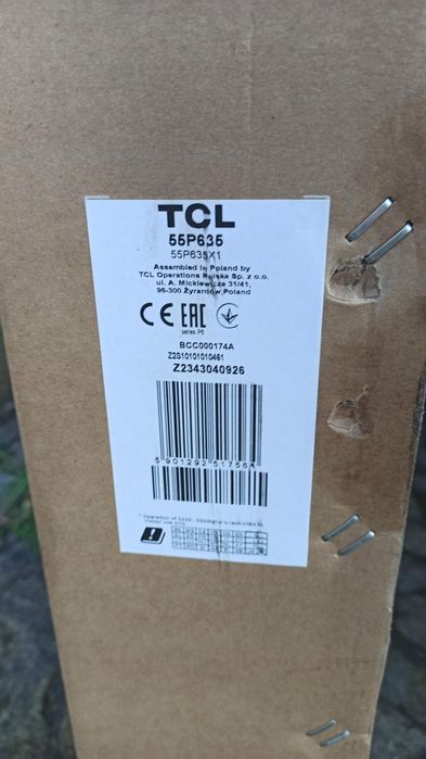 2 x Telewizor 4K TCL 55P635 cena za 2 sztuki + 2 piloty