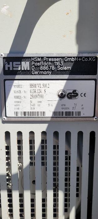 Prasa do makulatury  folii belownica  155vl HSM 155. 2vl  hsm 500.2