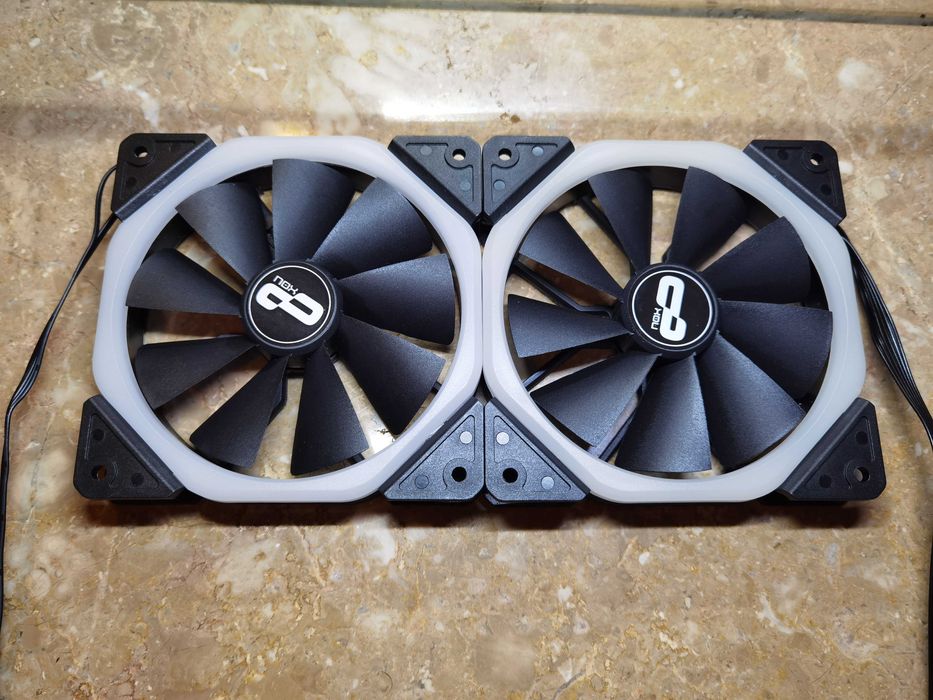 2x NOX 120mm RGB Fans64740050530690121