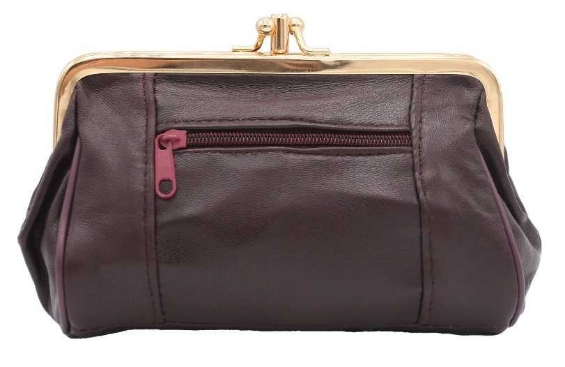 Portfel Damski Retro Skóra Naturalna Nowy Brązowy