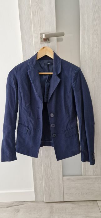 Damski żakiet lniany vintage retro