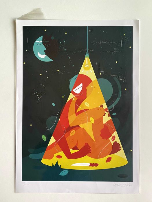 Serigrafia Original - Godmess, Numerada e Assinada 100/100