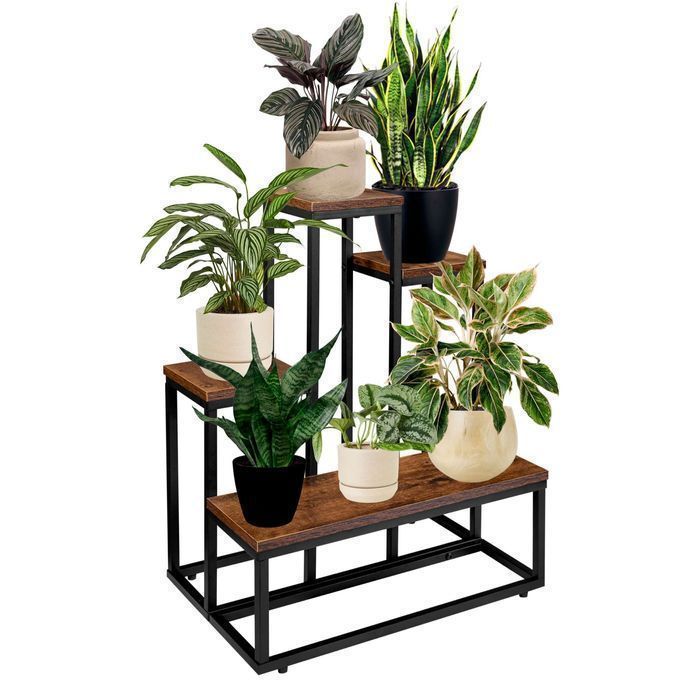 Kwietnik stojący loft ANTIRES RUSTIC stojak na kwiaty