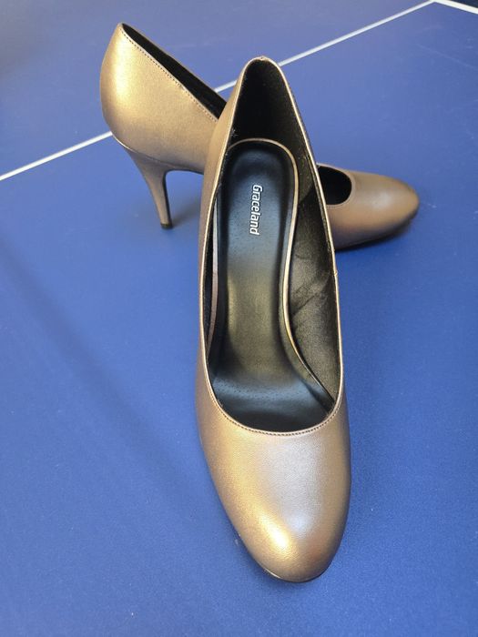 Graceland metaliczne szpilki r.41 NOWE