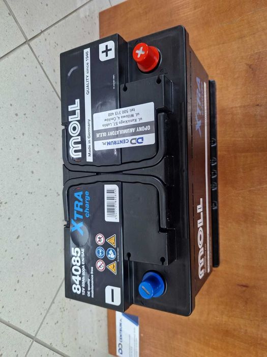Kraśnik - Nowy akumulator MOLL X-tra 85Ah 80Ah 800A - Varta Bosch