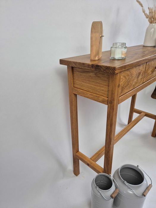 Konsola dębowa lite drewno