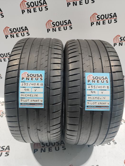 2 pneus semi novos 255-40R18 Michelin - Oferta dos Portes