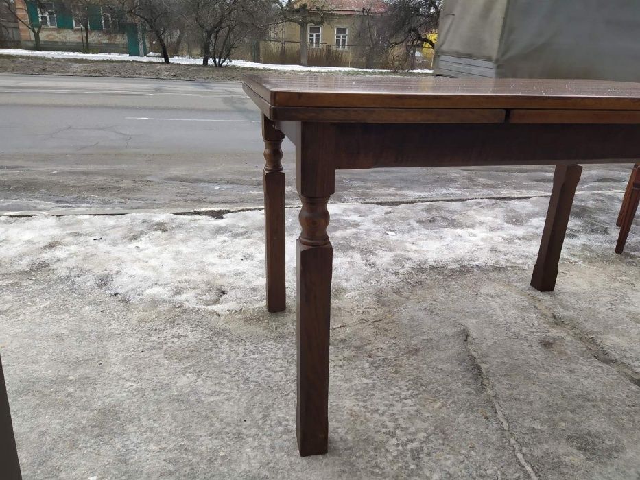 Стол обеденный раскладной деревянный прямоугольный (050107) Германии