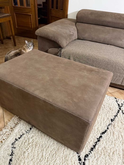 Pufe grande estofado / ottoman / apoio de pés / mesa de centro
