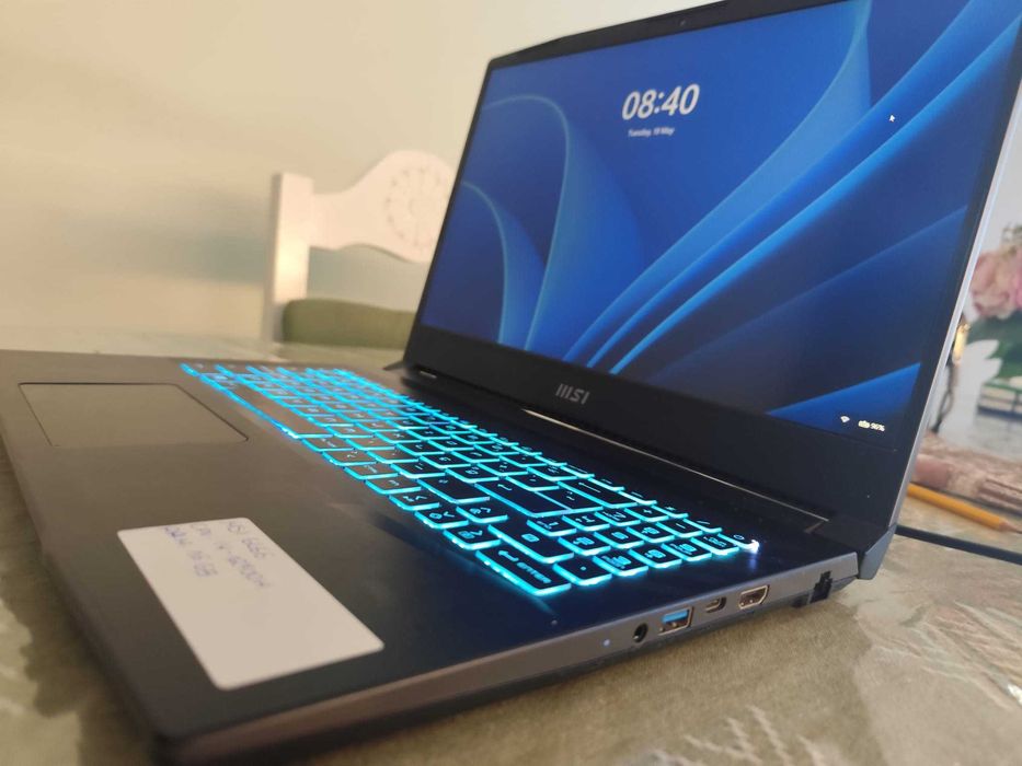 Portátil MSI Gaming – Intel Core i7 12ª Geração | RTX 3060 | 16 GB RAM | SSD 1 TB
