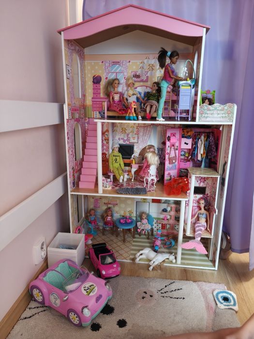 Domek dla Barbie XXL - SUPER ZESTAW, dużo elementów