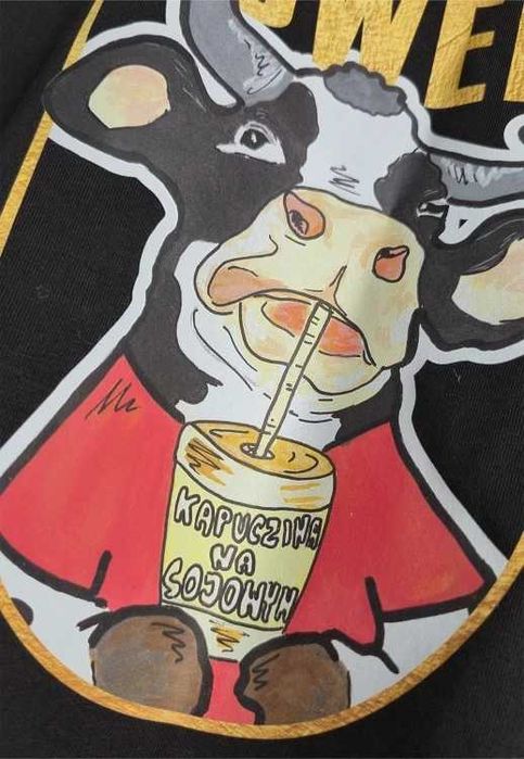 Koszulka T-shirt Vegan Revolution Power - krowa - damska M