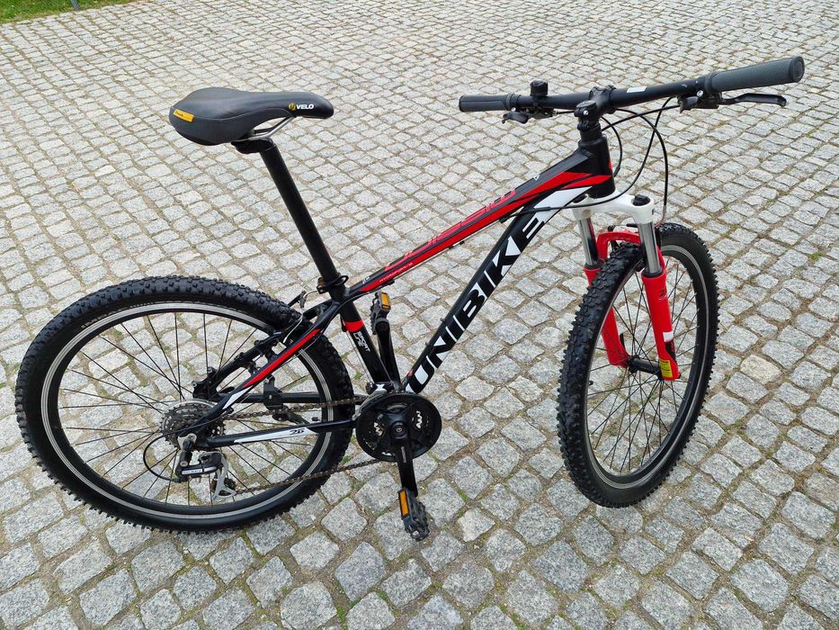Rower młodzieżowy Unibike Mission 26"/14" czerwono czarny