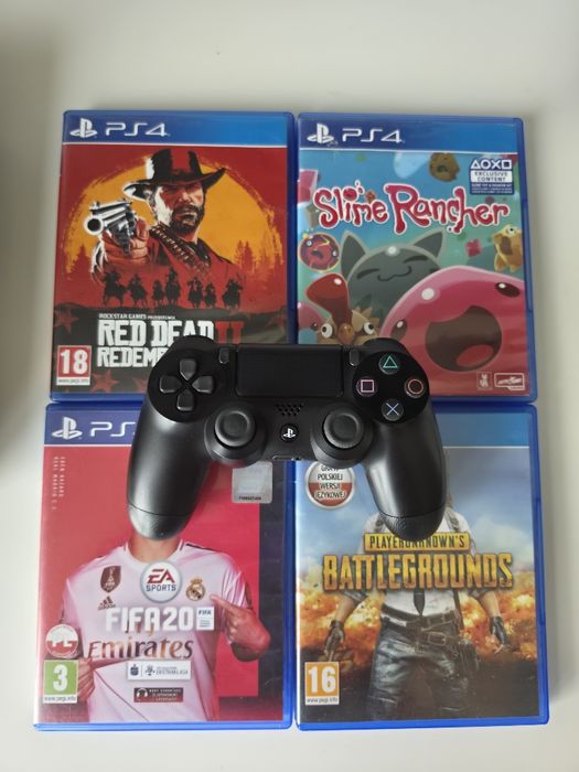 Konsola PS4 Pro 1TB + oryginalny Pad V2 i 4 gry