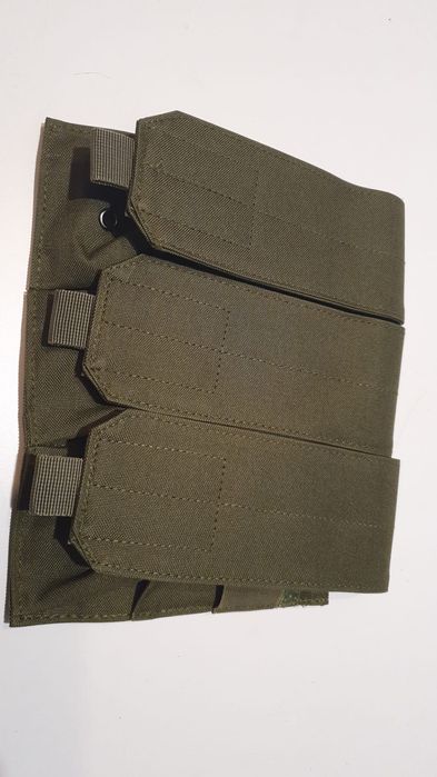 Ładownica taktyczna z zapieciem typu molle na 3 magazynki