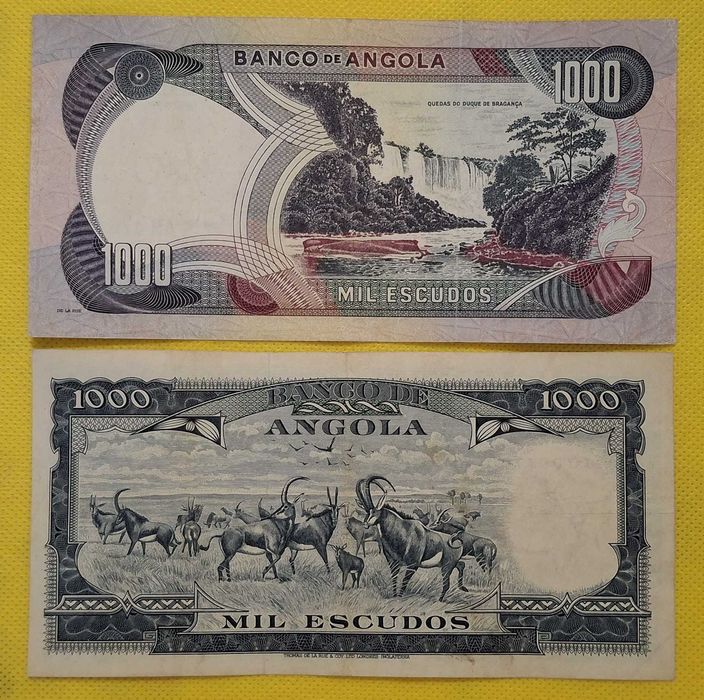Angola - 2 notas de 1000 escudos
