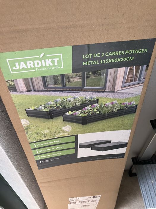 Horta floreira jardim kit 115x80x20