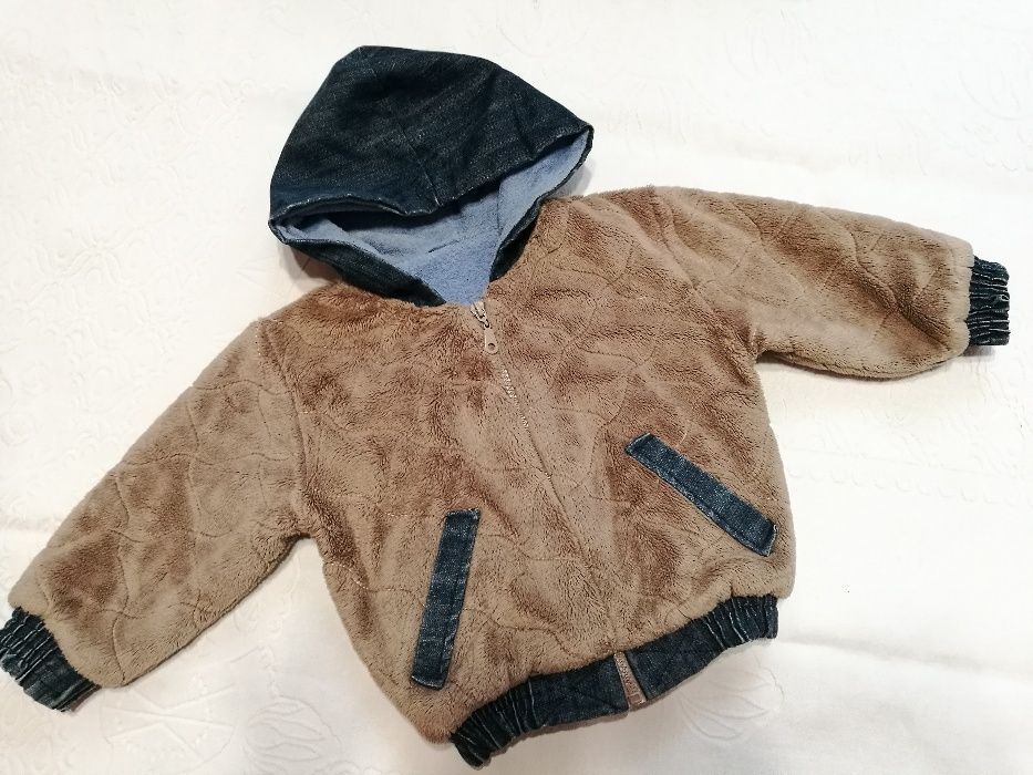 Классная мохнатенькая курточка для мальчика