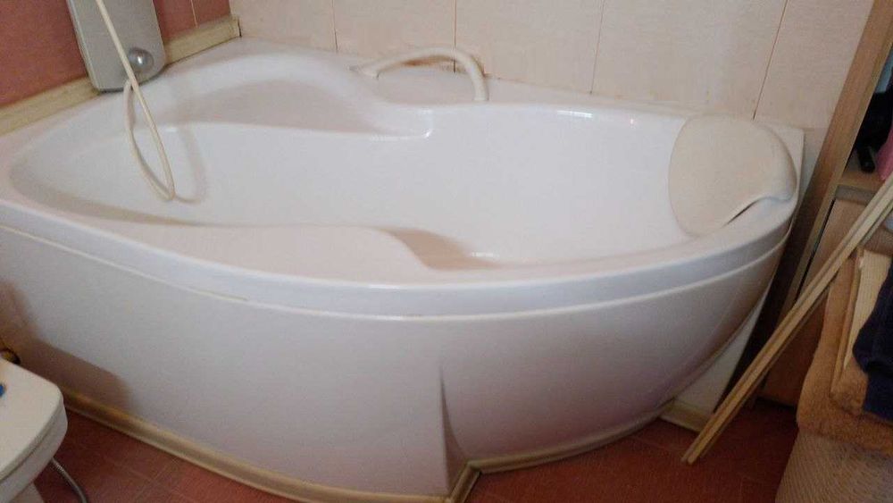 Ванна акрилова Ravak Rosa 170*110 з панеллю кріпленням + підголовник