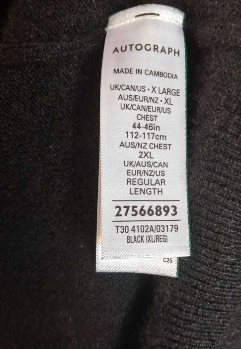 Джемпер M&S Autograph 100% кашемир (свитер толстовка свитшот пуловер)