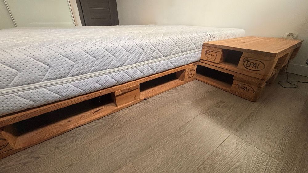 Łóżko z palet euro 160x200