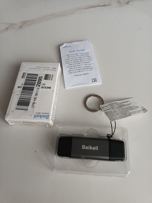 NOWY Czytnik Kart Pamięci Beikell SD / Micro SD | USB 3.0 + USB-C