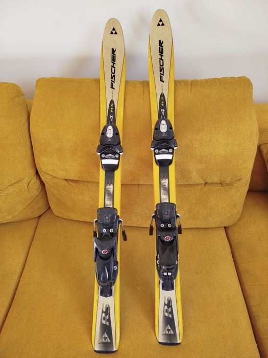 Narty Żółte Fischer 95 cm C4RS