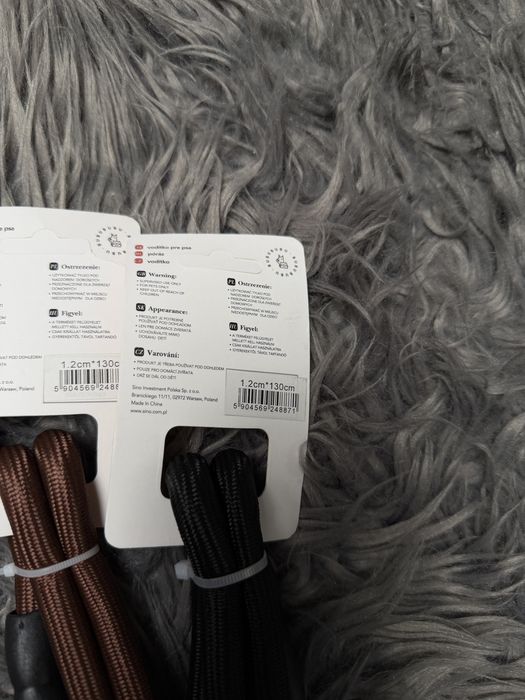 Smycz 130cm niebieska