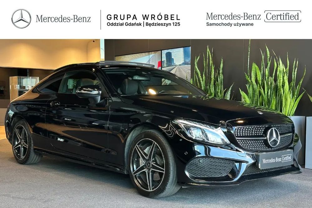 Mercedes-Benz Klasa C C200 4matic Coupe|Panorama|Burmester|Multibeam|Martwe pole