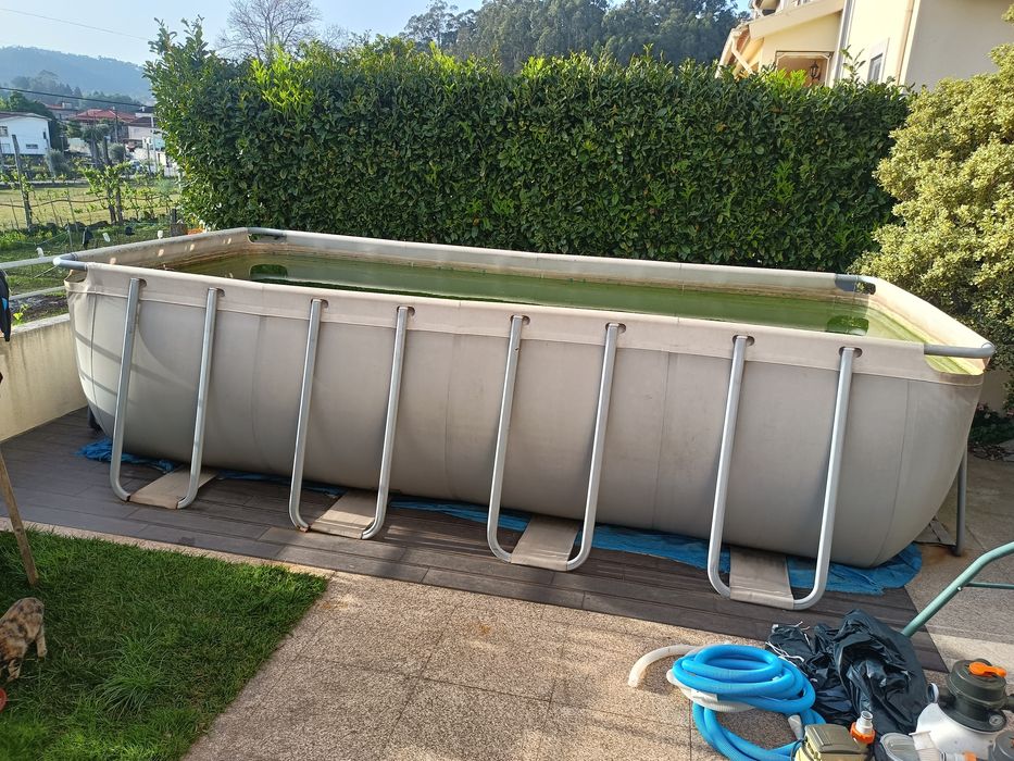 Piscina 5,49x2,74x1,22 completa