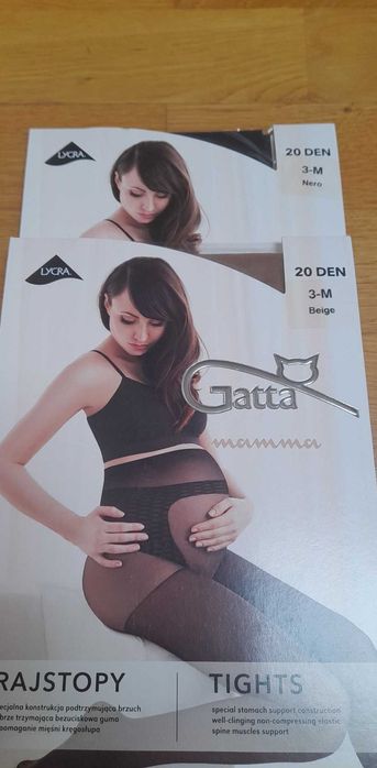 Rajstopy ciążowe Gatta i Life Maternity 4 sztuki NOWE