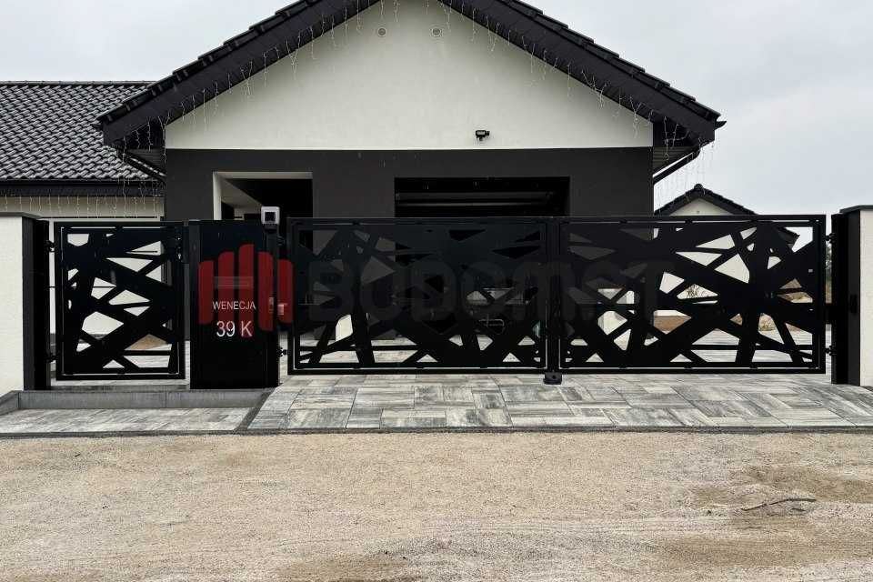 Przęsło - brama wjazdowa - bramka - CNC - wycinane wzory - ocynk RAL