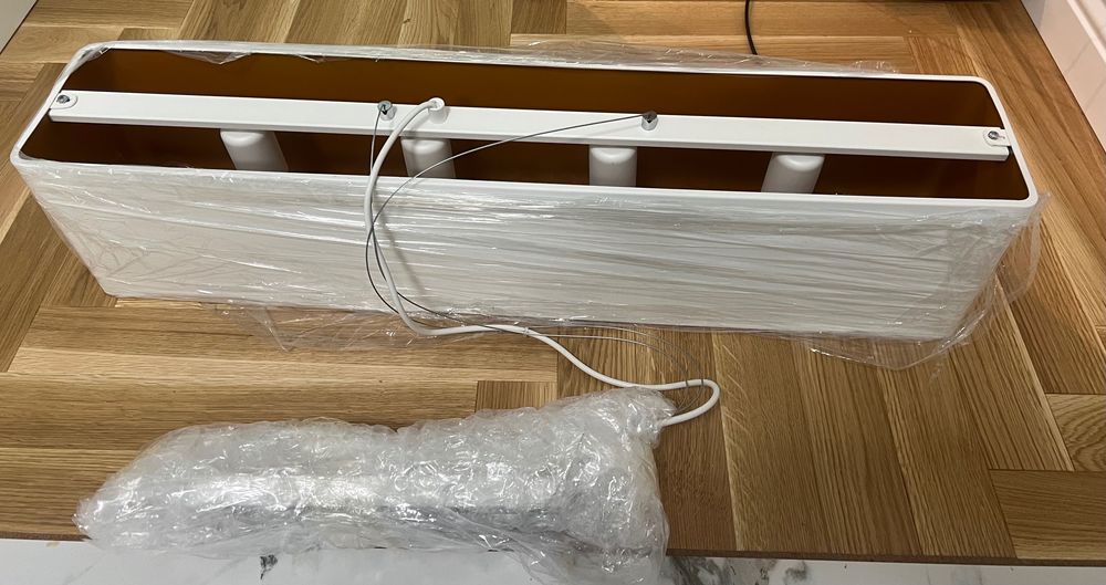 Lampa wisząca TENERYFA 1681 biały złoty -NOWA