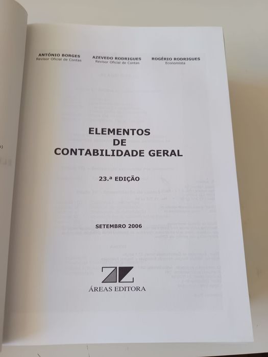 Elementos da contabilidade geral