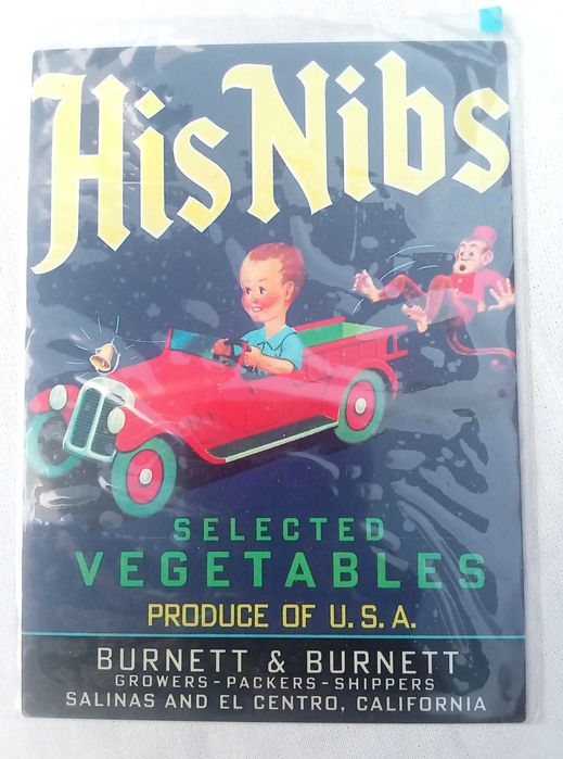 4 Postais Publicitários Litografados em Metal – USA - 1988