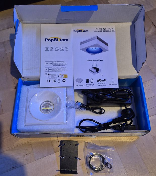 Popbloom RL90 Biała 90W lampa akwarium morskie +GRATIS
