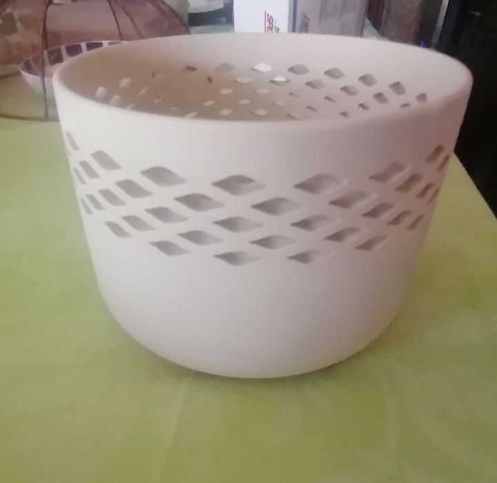 Vaso decorativo com tampa bambu