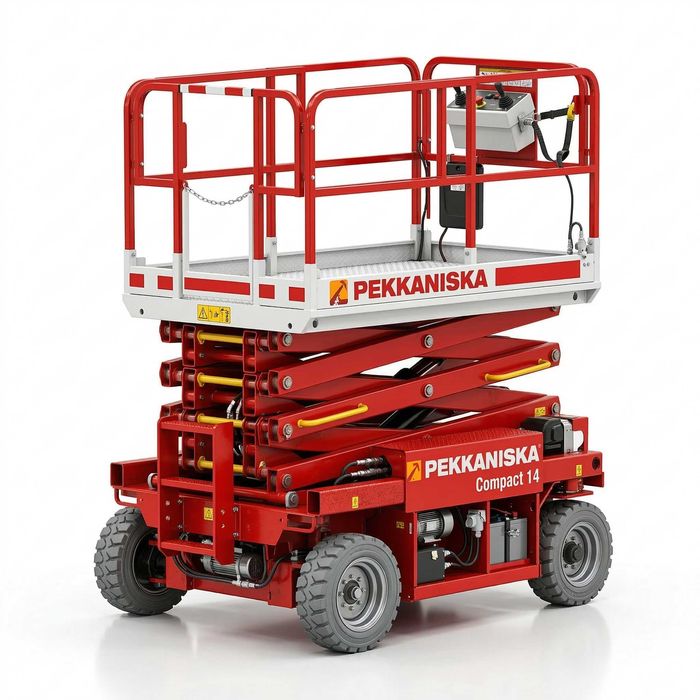 Оренда акумуляторного ножичного підйомника Compact 14 – Pekkaniska