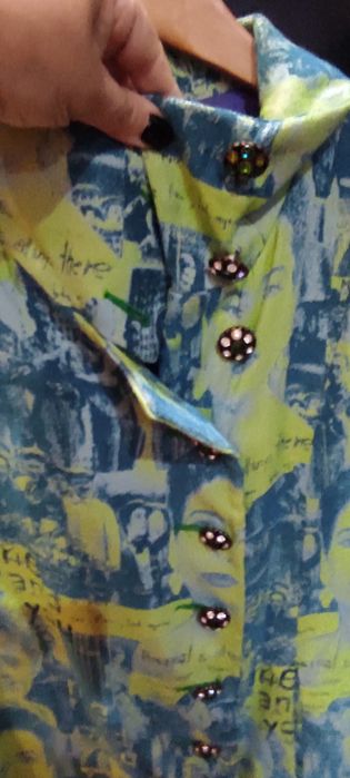 Casaco verde e azul turquesa da desigual 46